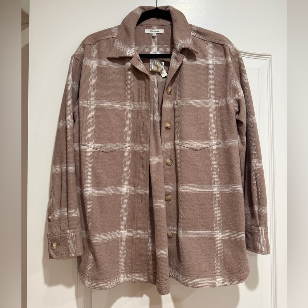 Madewell Flannel Kentwood Oversized Shacket XS